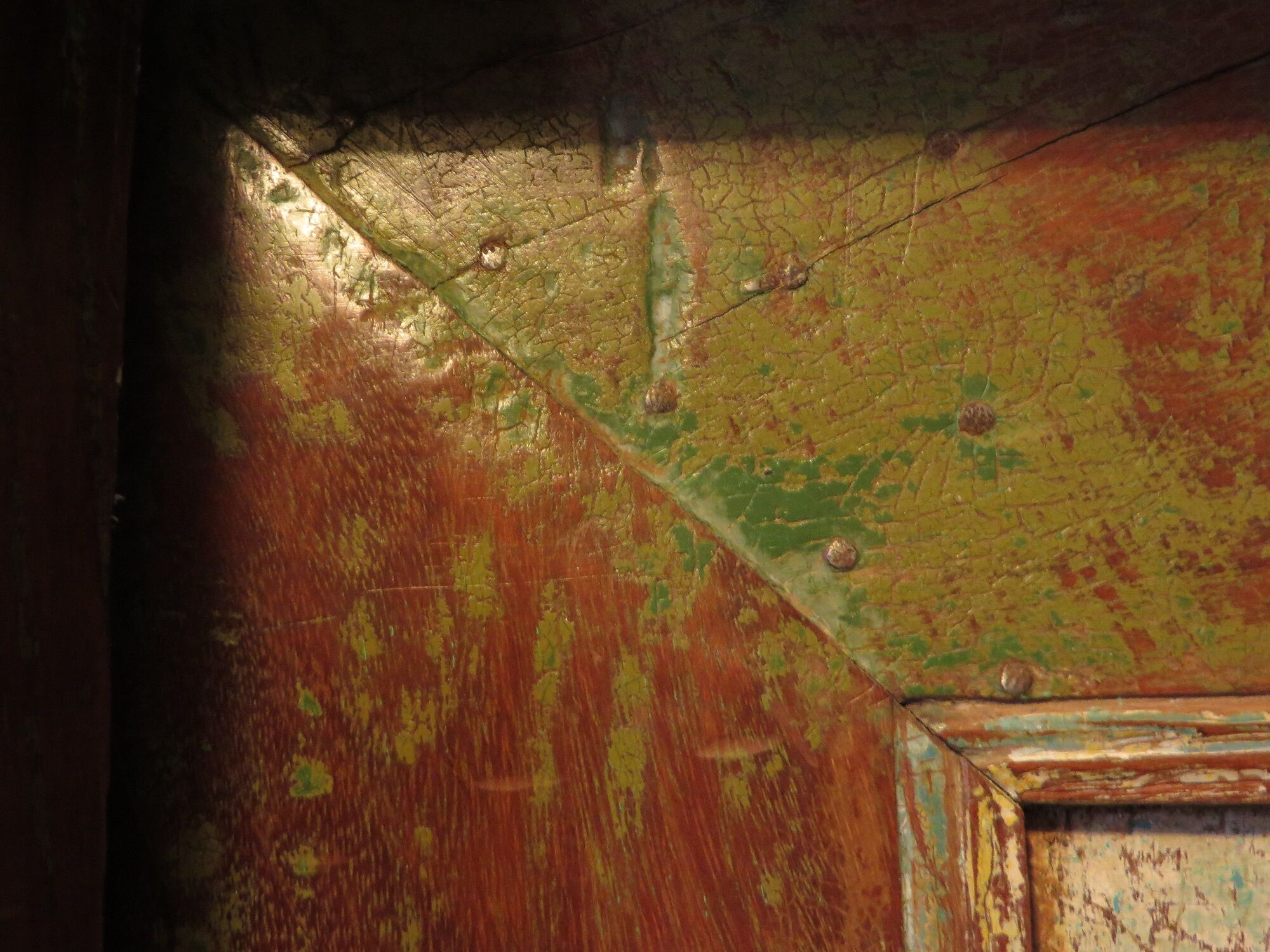 Antique pair of patinated teak doors, 1900