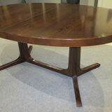 Extendable oval table Baumann 1970