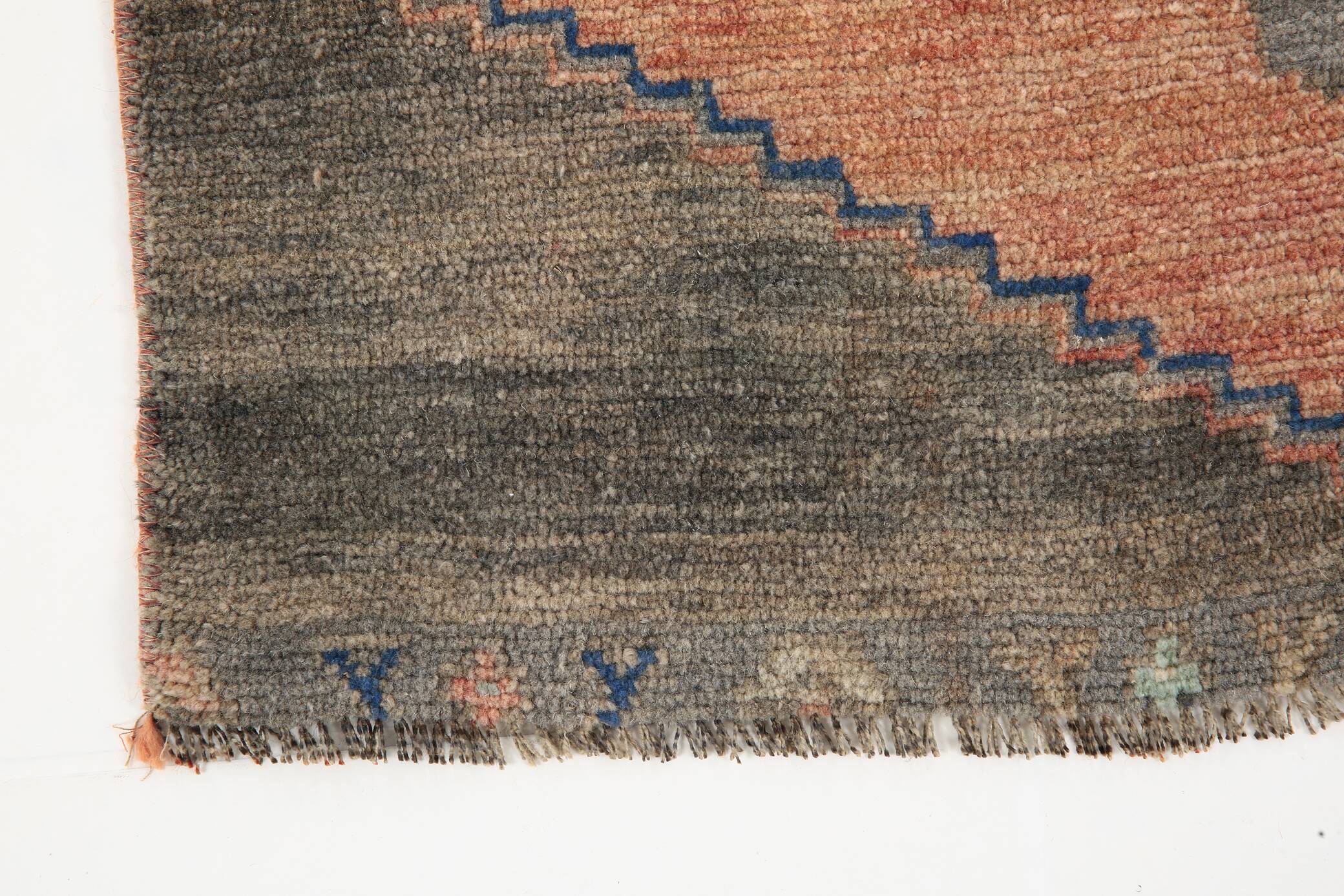 Red & Brown Vintage Persian Runner Rug, 81x317Cm