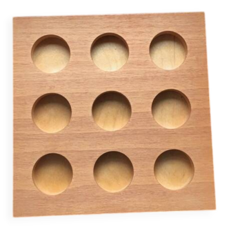 Bougeoir Danois Vintage 9 Bougies en Bois