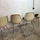Set of 4 Eames chairs for Herman Miller,1960-70's