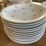 Limoges porcelain service with flowers