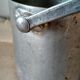 Small aluminum bucket with handle - - kitchen cutlery door