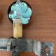 Appliques vintage en ferforgé et pâte De verre Murano des années 50-60