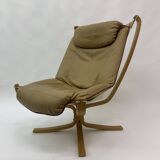 Falcon Leather Lounge Chair by Sigurd Ressel for Vatne Møbler, 1970s