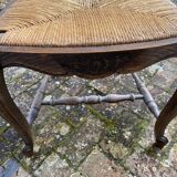 Set of 2 wooden armchairs and canage