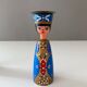 2 vintage candle holder DDR wooden figures, christmas decoration