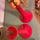 Red tam tam floor lamps