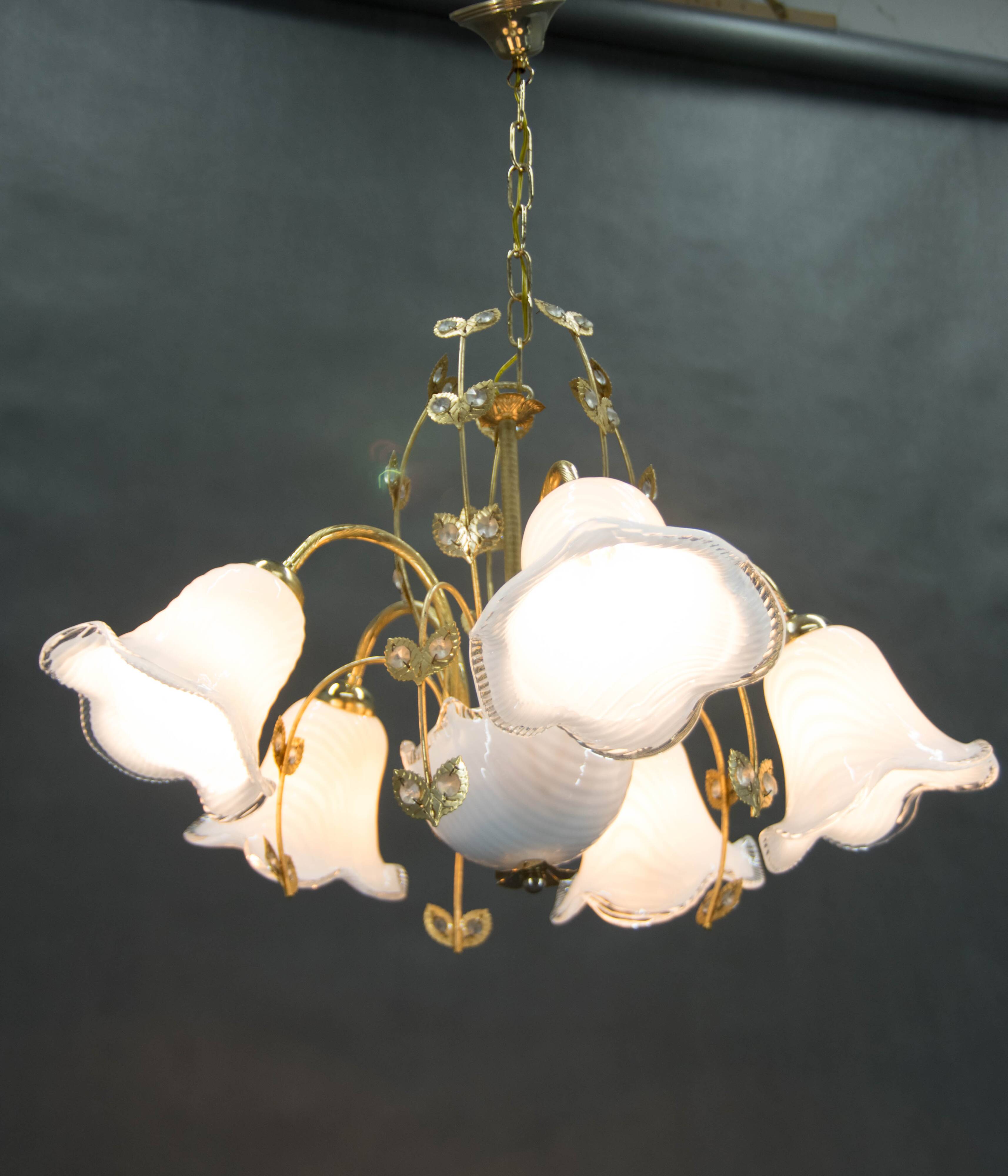 Murano Glass Chandelier, Italy, 1990s