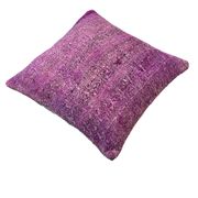 Housse de coussin nouée à la main turque vintage, 45 x 45 cm