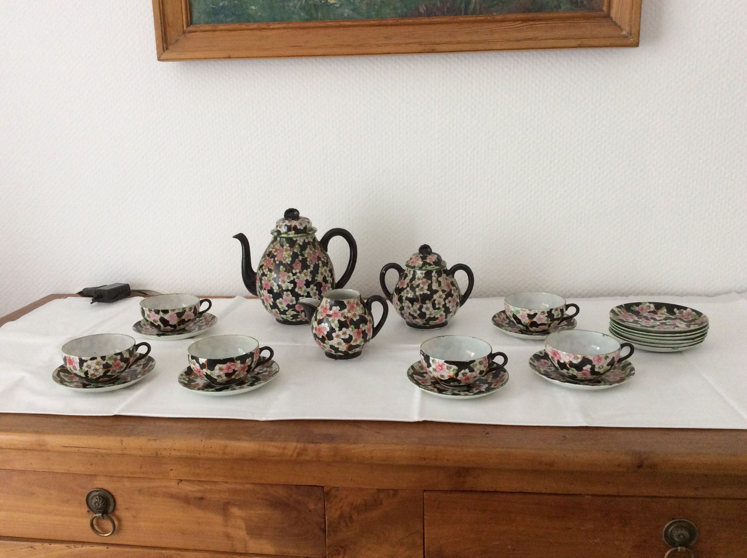 Old porcelain service