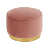 Pouf made pink and gold