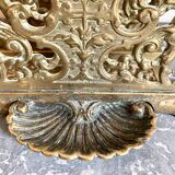 Vintage letter holder in gilded brass