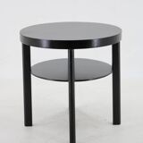 1940s Art Deco Round Coffee Table , Czechoslovakia