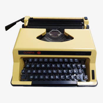 Machine à écrire Olympia Dactylette jaune paille