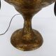 Brutalist lamp in gilded bronze Max BRE 1970