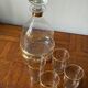 Vintage liqueur service with gold trim
