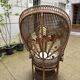 Rattan armchair "Emmanuelle" or peacock