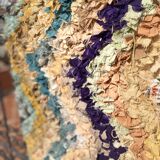 Moroccan carpet boucherouite zig zag