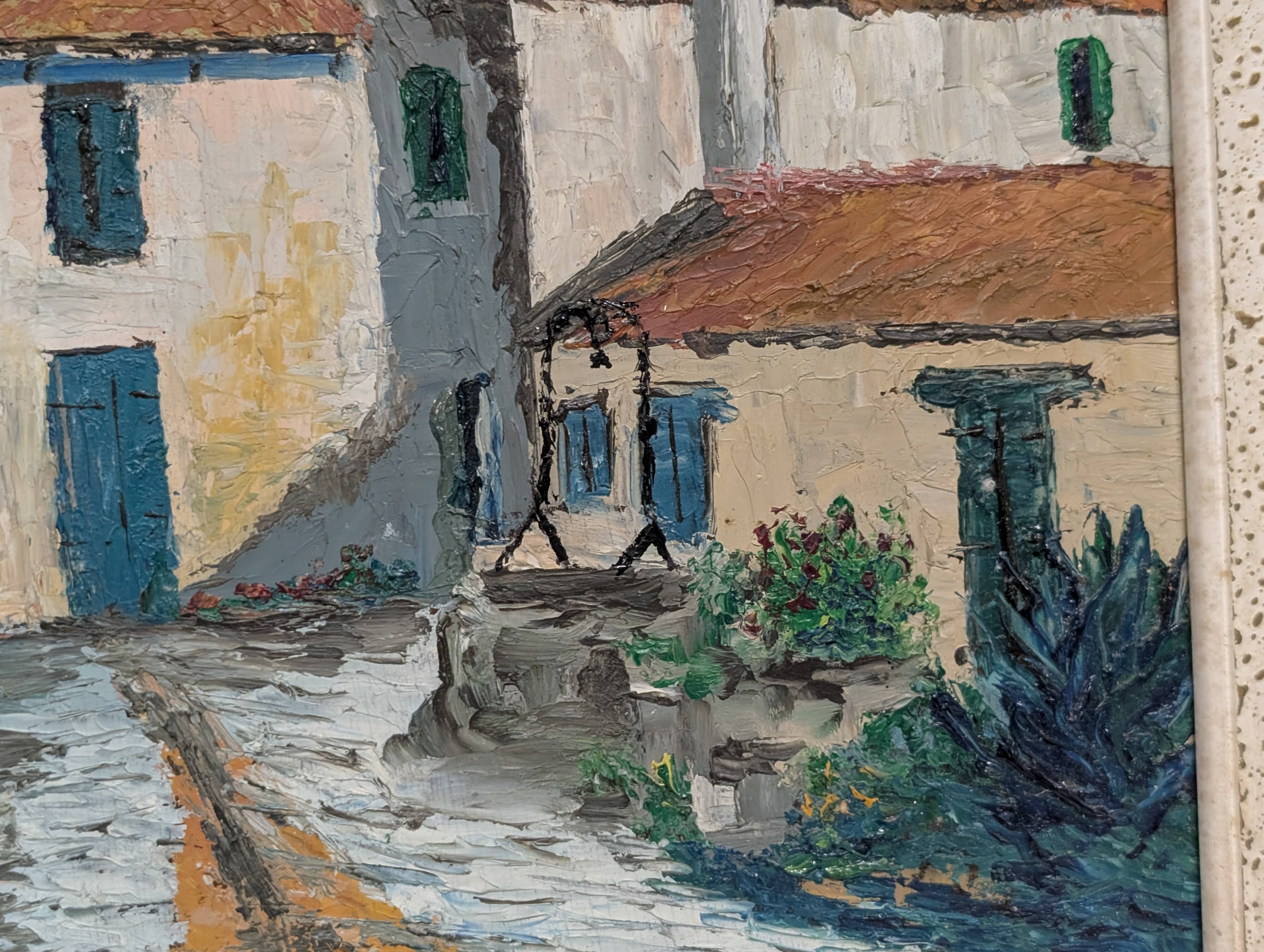 Old oil painting 1971