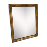 Old mirror wood and gilded stucco 73x61cm