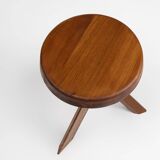 Iconic Pierre Chapo model S31 stool in elm wood, France 1974