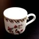 Two PL coffee cups (Limousine Porcelain) the crowned swallow