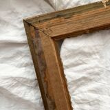 Old frame in gilded wood with stucco decoration circa 1900