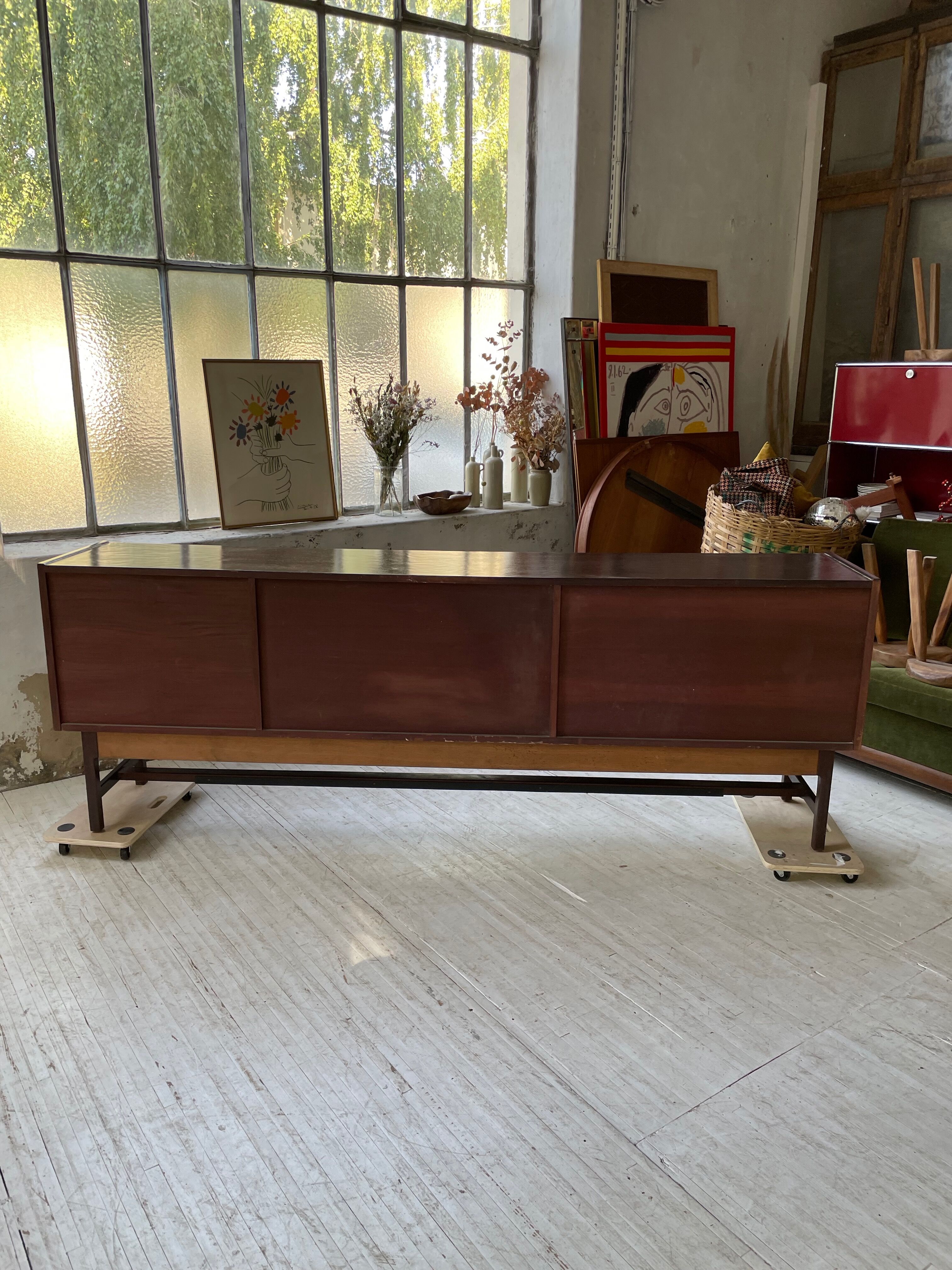 Walnut row Roche Bobois 240 cm