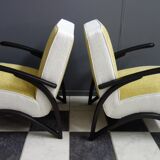 Paire de fauteuils de Jindrich Halabala