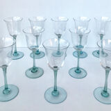 Ensemble de 10 verres à pied vintage