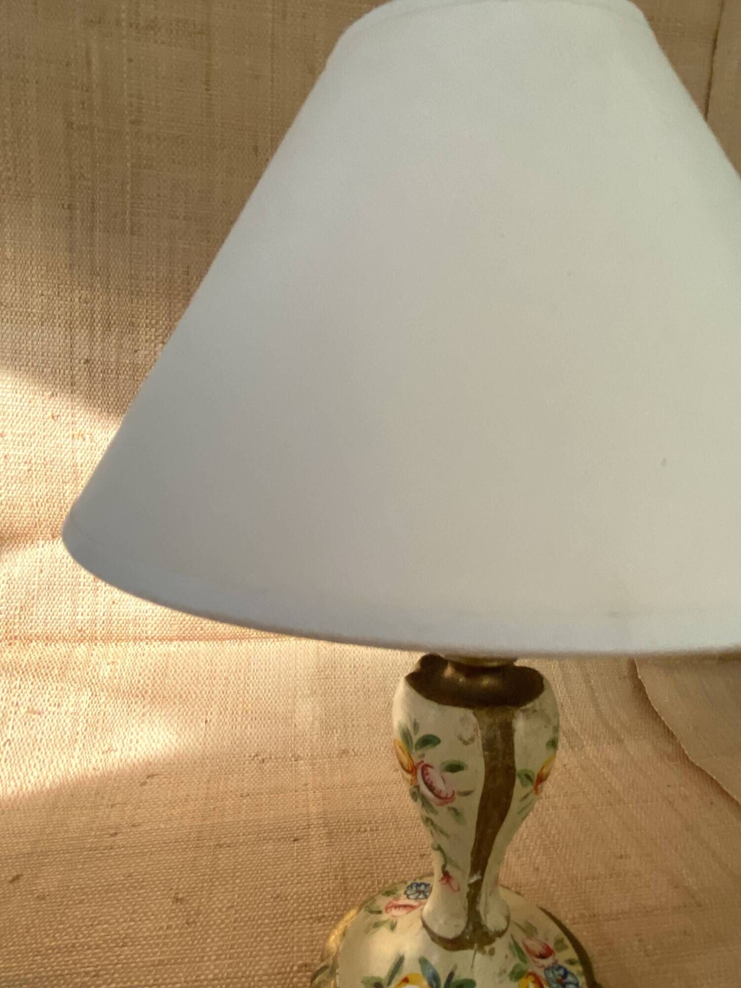 Venetian lamp, 2M fabric cable, cotton shade