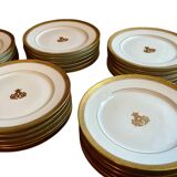 Service assiettes porcelaine de Paris Bourgeois Saint-Honoré 1880