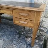 Industrial style oak desk