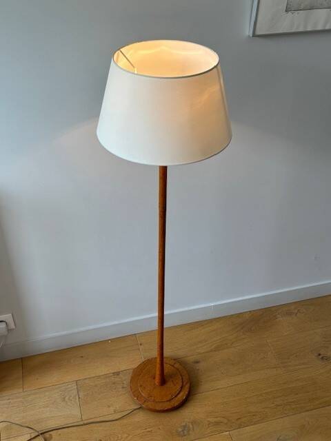 beech floor lamp - Sweden 50s/60s
