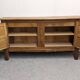 Brutalist oak sideboard attributed to Joseph Savina, France circa 1950.