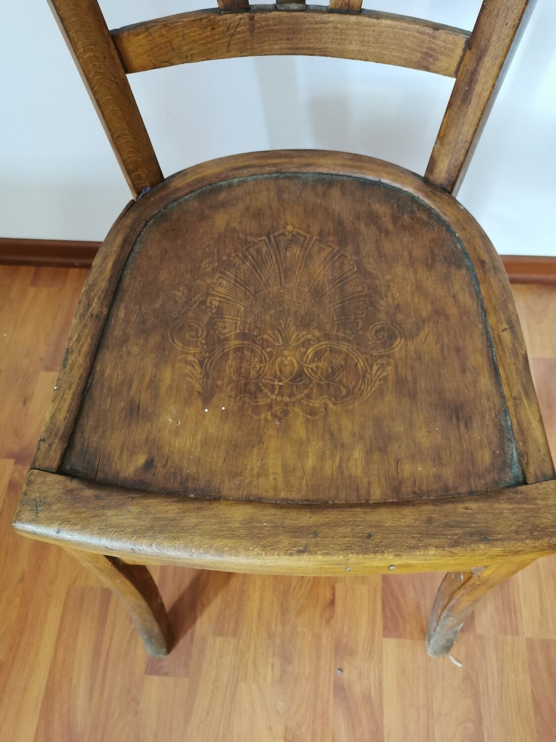 Set table and chairs bistro antique