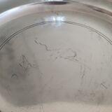 Round tray in art tin