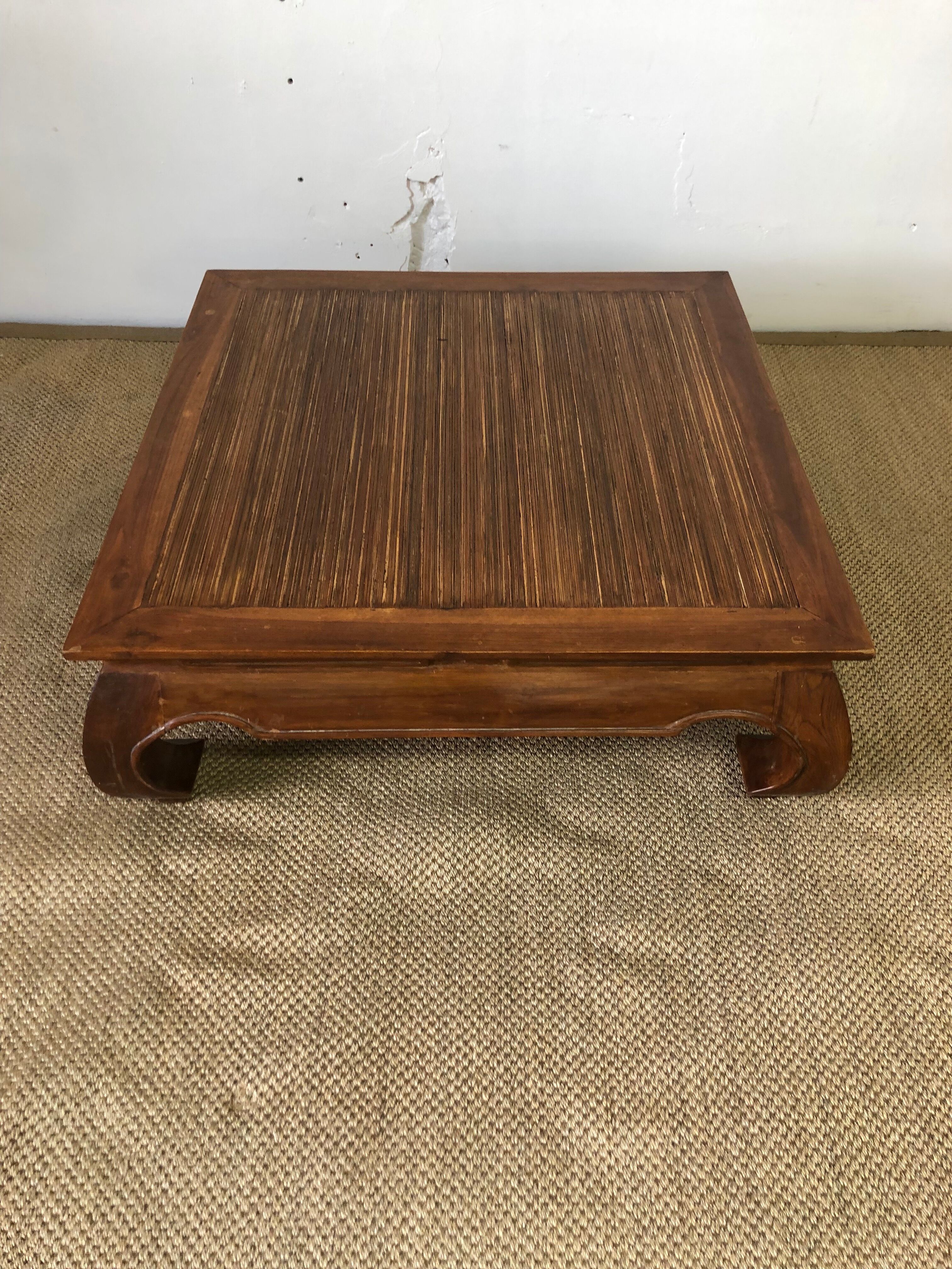Wooden coffee table