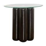 Ceramic pedestal table - BLACK