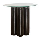 Ceramic pedestal table - BLACK