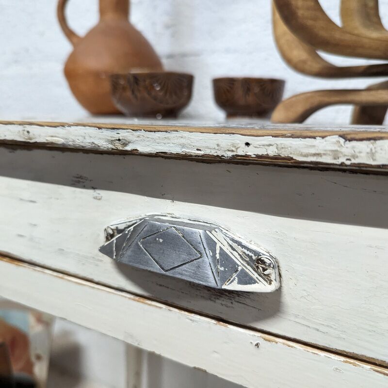 Patinated farmhouse table