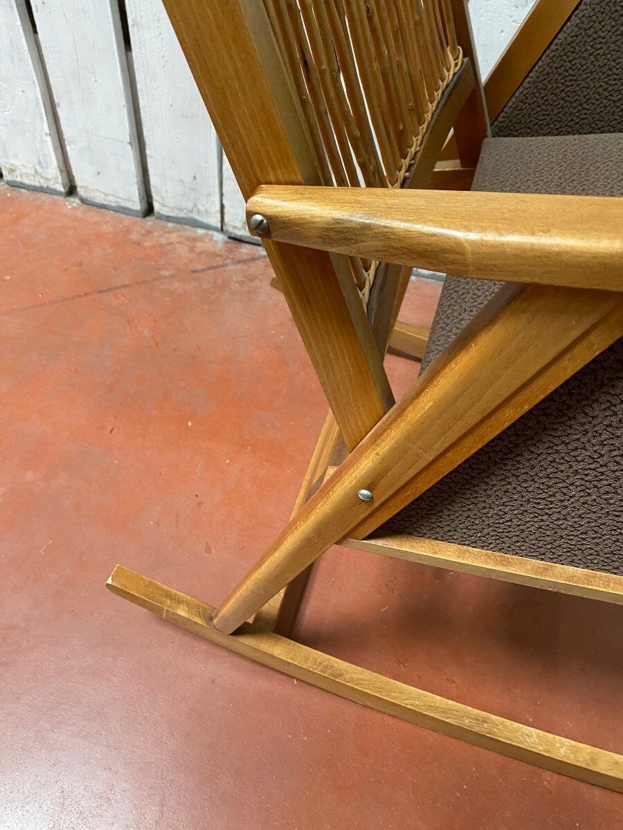 Rocking chair by Deutschen Werkstätten Hellerau, circa 60
