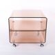 Plexiglas side table or bedside table by Michel Dumas