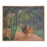 Tableau ancien - Huile sur Toile - Jean Deville - 1922