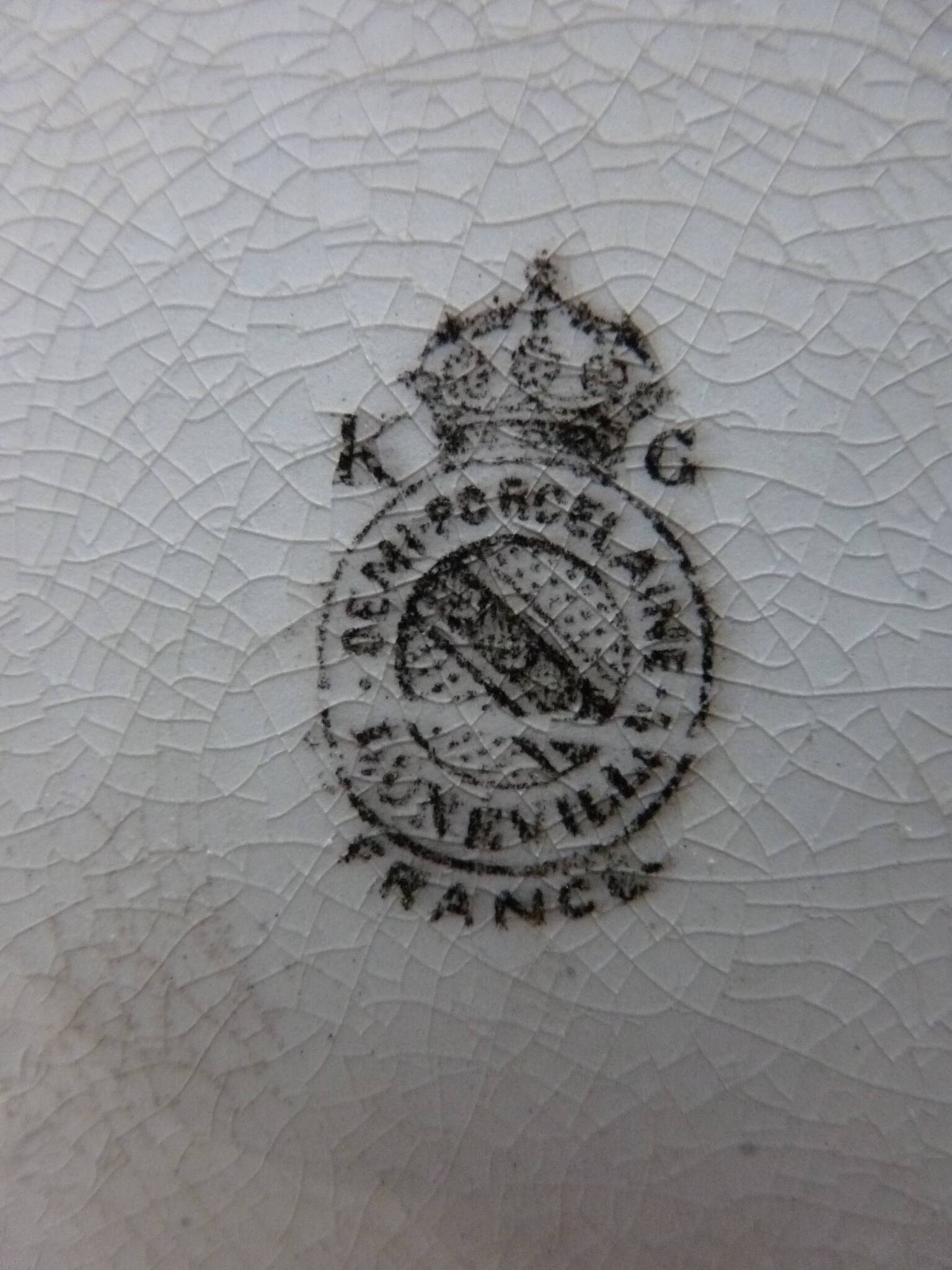 Lunéville earthenware plate