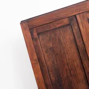 Vintage Parisian wardrobe with two doors. Pine wood. France, 1950s.
