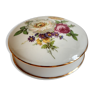 Bonbonnière en porcelaine Ternet Limoges motifs fleurs