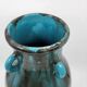 Primavera Vase for Spring in French Art Deco blue ceramic