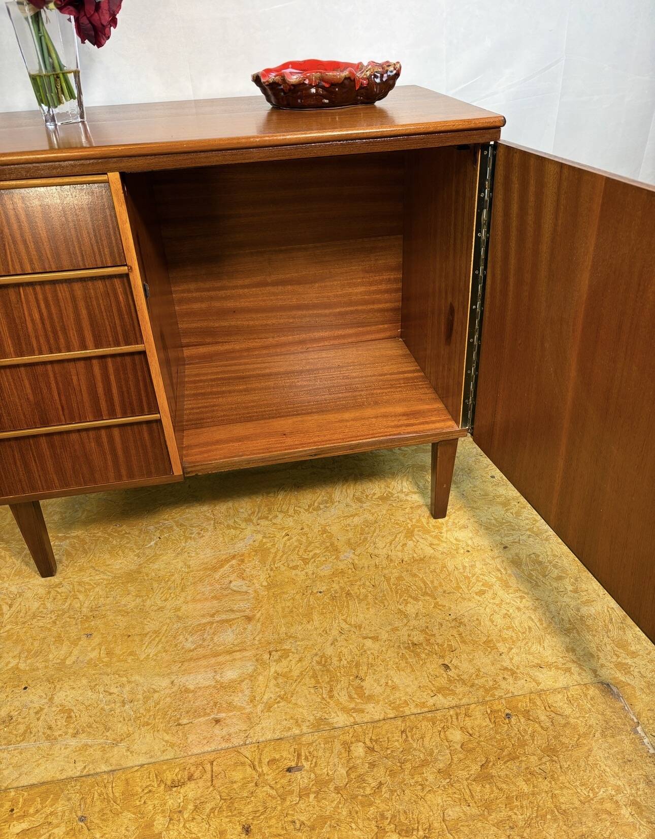 Mid Century Retro Teak Small Sideboard Circa 1960 Danish Design Scandinavia